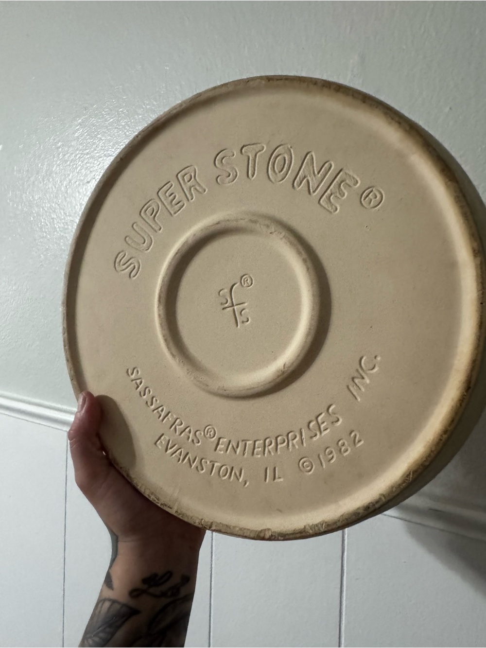 Vintage Super Stone Sassafras Enterprises 1982 Stoneware